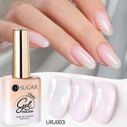 SUGAR Jelly Milky White Translucent Gel Polish