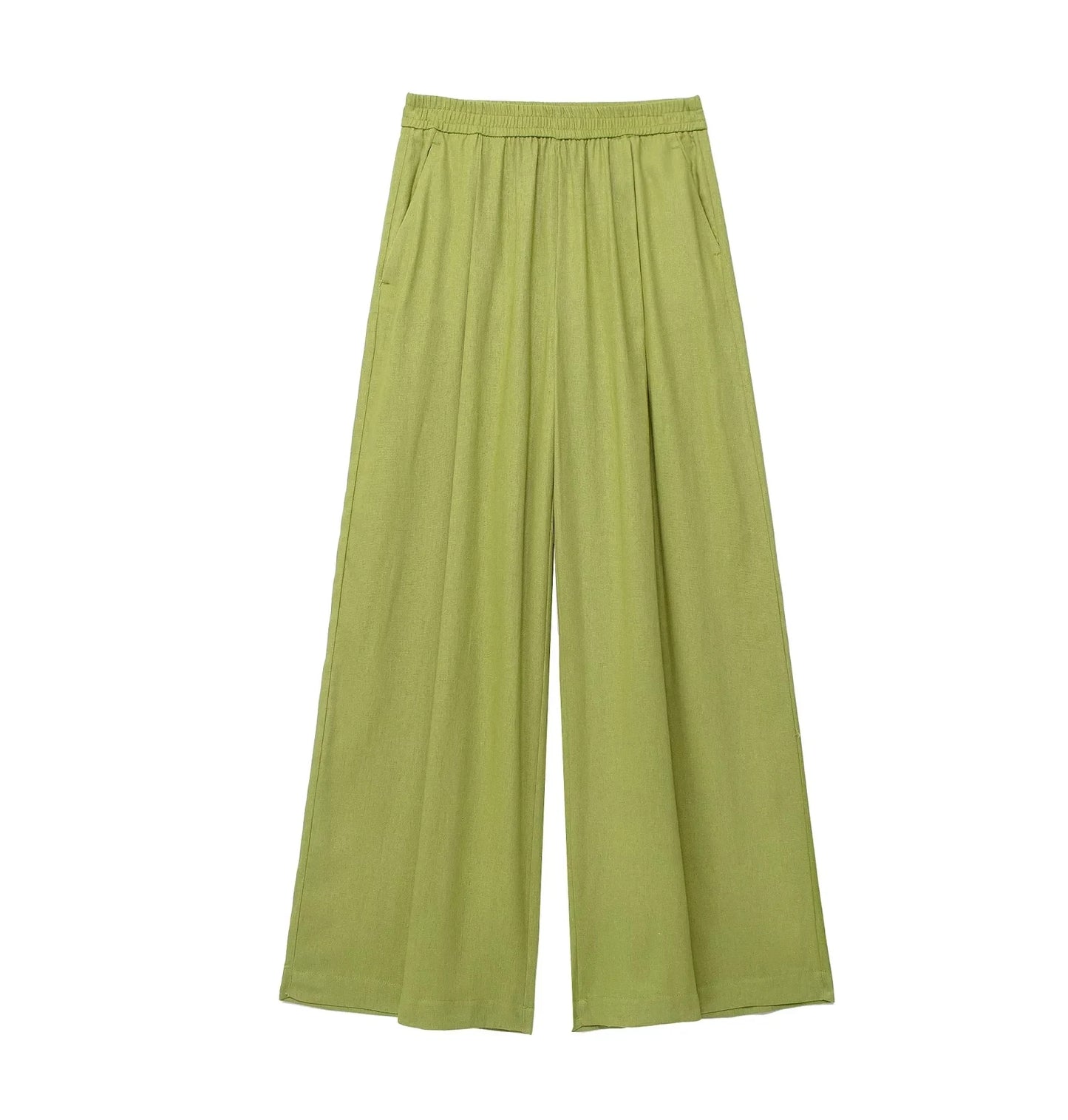 Casual Solid Blouse Pant Sets