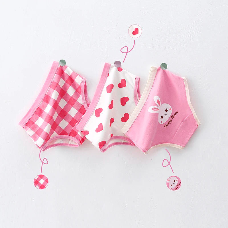 3Pcs/lot Kids 7 Collections Cotton Underwear