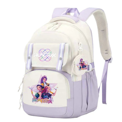 KPop Demon Hunters School Bag Backpack Zipper Bookbag
