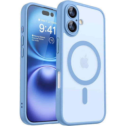 Magnetic Matte Translucent Shockproof iPhone Pro Max  Wireless Charge Cover