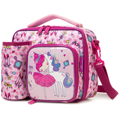 Cute Animal Kids Lunch Box Meal Bag Set