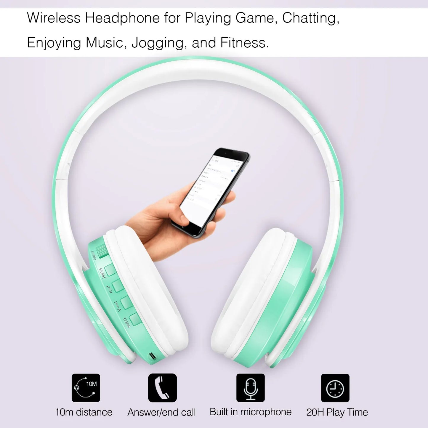 Refleshing Macaron Stereo Headset Bluetooth Earphone Headphone Wireless Handsfree