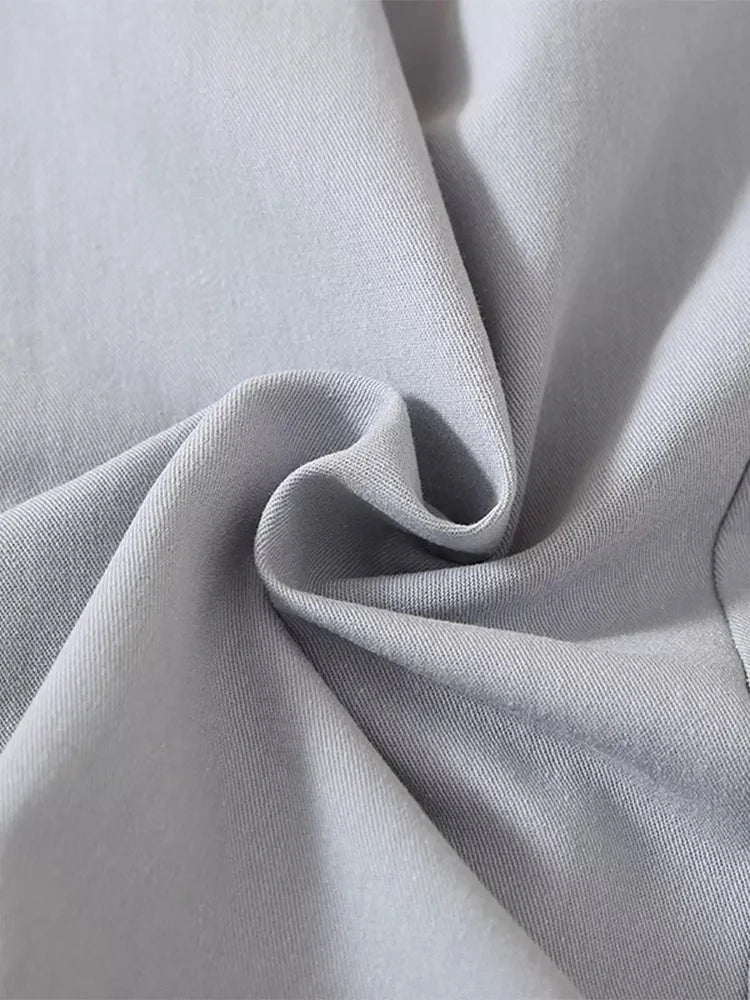 Falda midi coreana elegante de talle alto