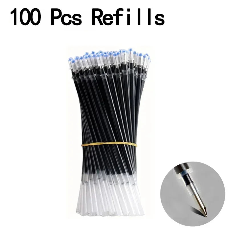 20/50 Pcs Gel pens Set Black Blue Red Refill Gel School