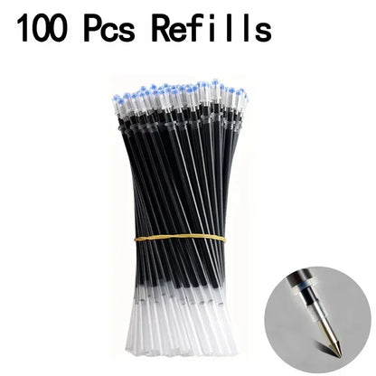 20/50 Pcs Gel pens Set Black Blue Red Refill Gel School