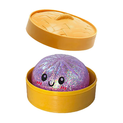 Colorful 6 Styles Glitter Dumpling Glitter Dumpling Squishy Squeeze Toy