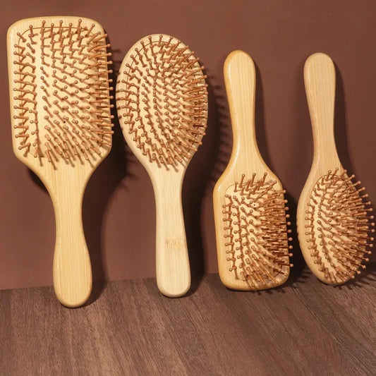 Solid Wood Bamboo hair Brush