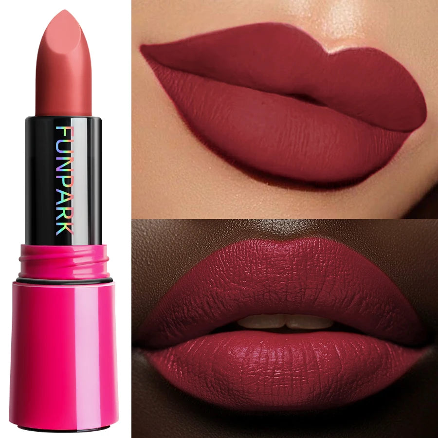 25-Color Matte Lipstick Waterproof Long Lasting  Velvet Finish Lip Tint