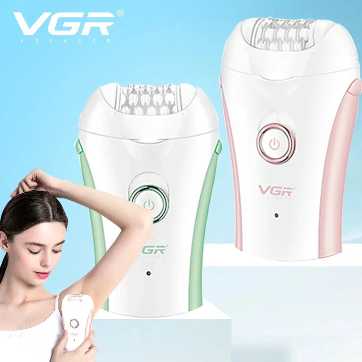 VGR Hair Remover Professional Electric Leg Body