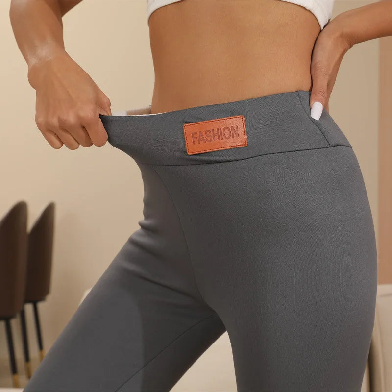 Leggings Seamless High Waist Thermal Winter Warm Tights Solid Stretchy Pants