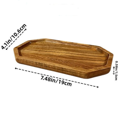 Japanese solid wood fruit plate