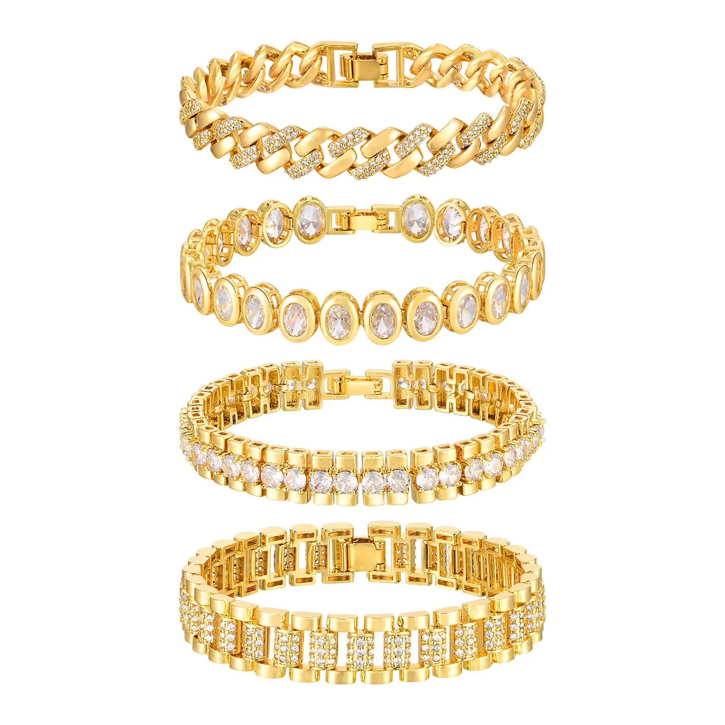DANA 14K Gold Plated Zirconia Bracelet