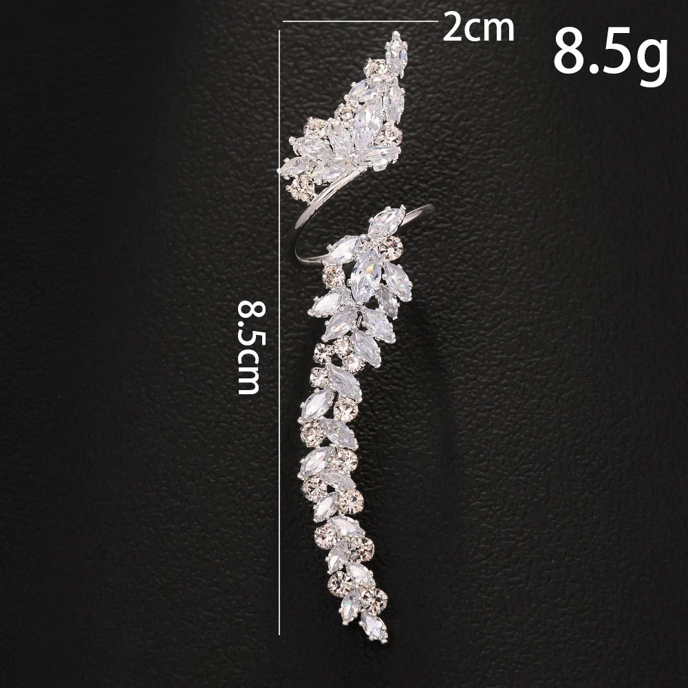 Zircon Luxury Open Rhinestone White Crystal Rings