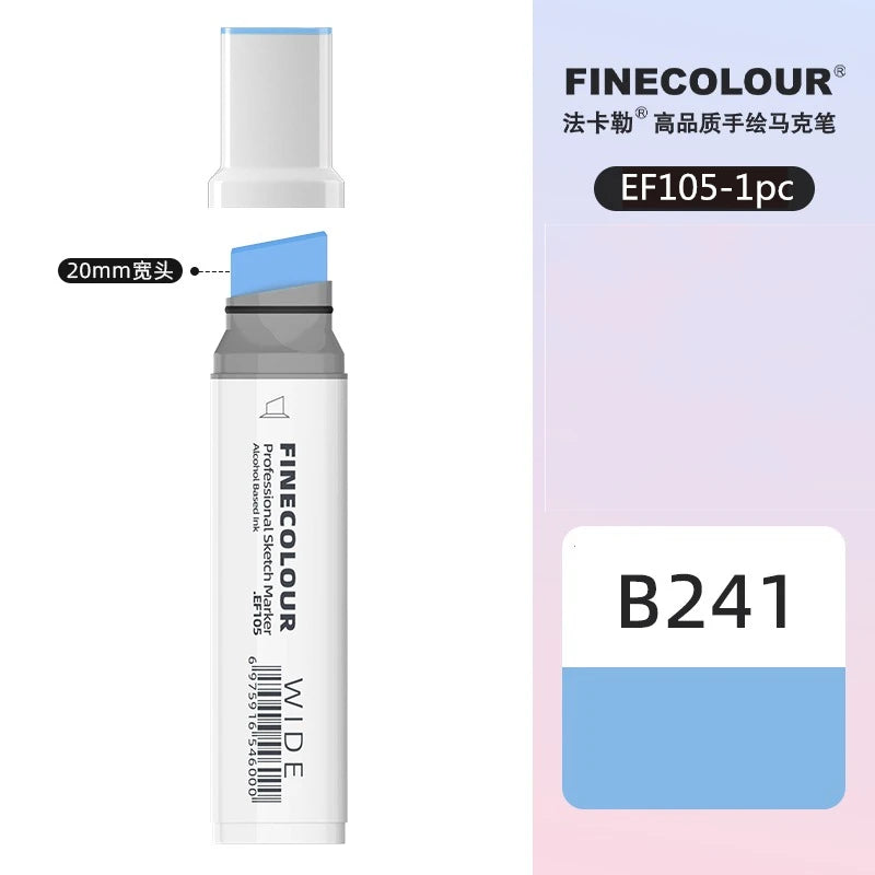 Finecolour 20mm Wide Markers Alcohol Line Sketching Art Markers Pen