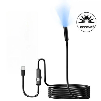 7MM Type-C Endoscope Camera IP67 Waterproof with 6 Adjustable LEDs USB