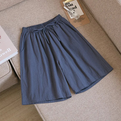 Casual Cotton High Waisted Pants