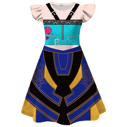 Popular Movie Hallyu With Sequin Print Costume Dress