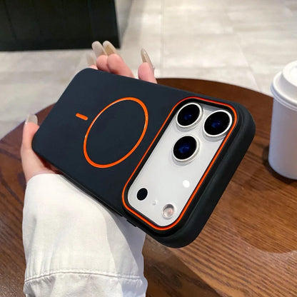Luxury Magnetic Matte Soft iPhone Case Cover