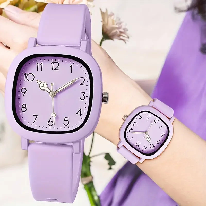 🎁 1/3/10PCS Silicone Band Quartz Watches Set (100% off)