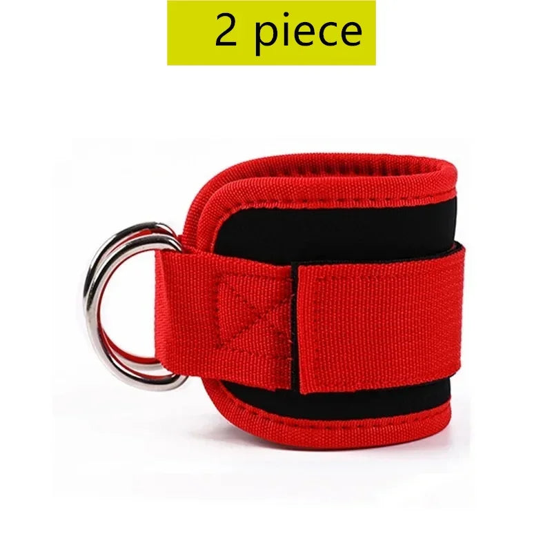 Cable Ankle Straps Double D-Ring Ankle Cuffs