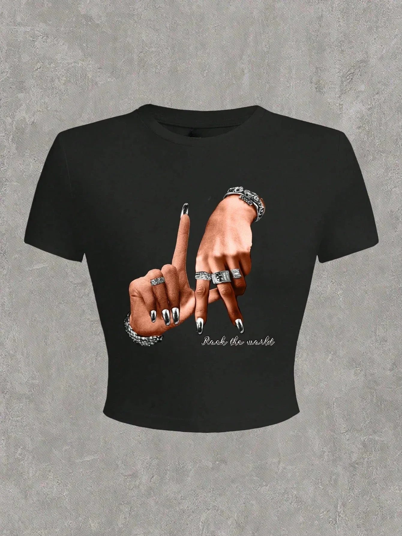Casual Hip Hop Print Short Sleeve T-shirt