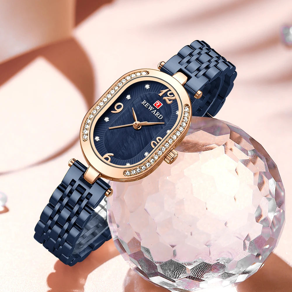 Exquisite Minimalist Luxury Stain Steel Waterproof Quartz Wristwatch