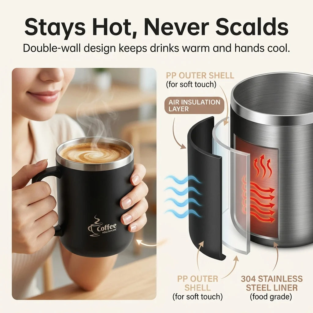 Travel Thermal Coffee Stainless Steel Bottle Mini Mug