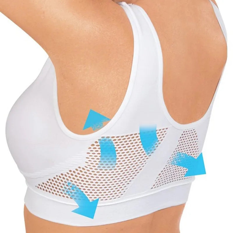 Breathable Bra Sweat Pad Running Fitness Sports Top