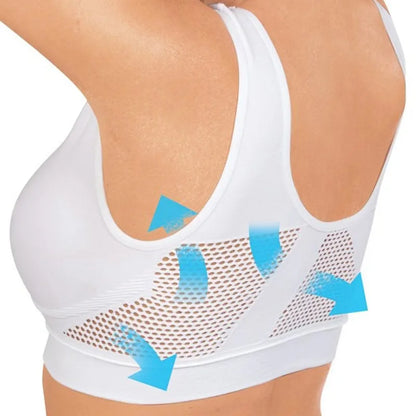 Breathable Bra Sweat Pad Running Fitness Sports Top