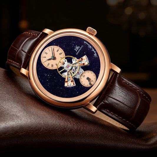 Sky Dome Mechanical 42mm Center Flywheel Automatic Watch