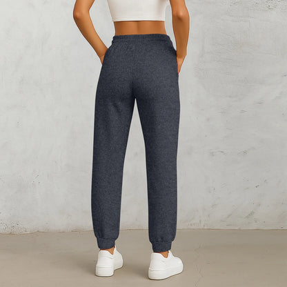 Straight Leg Elastic Waist Pants
