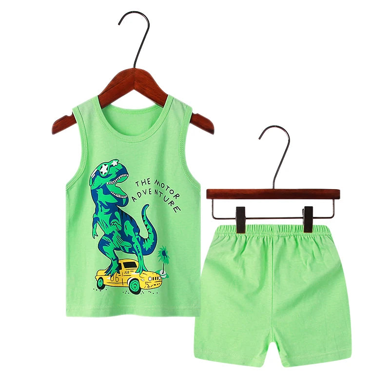 Cat Pajamas Sleeveless Sleepwear Set
