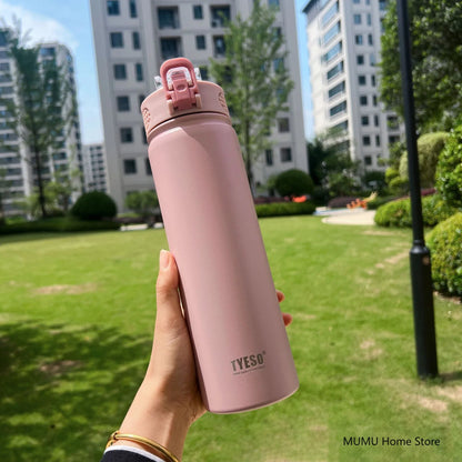 TYESO 600/750ML Stainless Steel Thermo Water Bottles