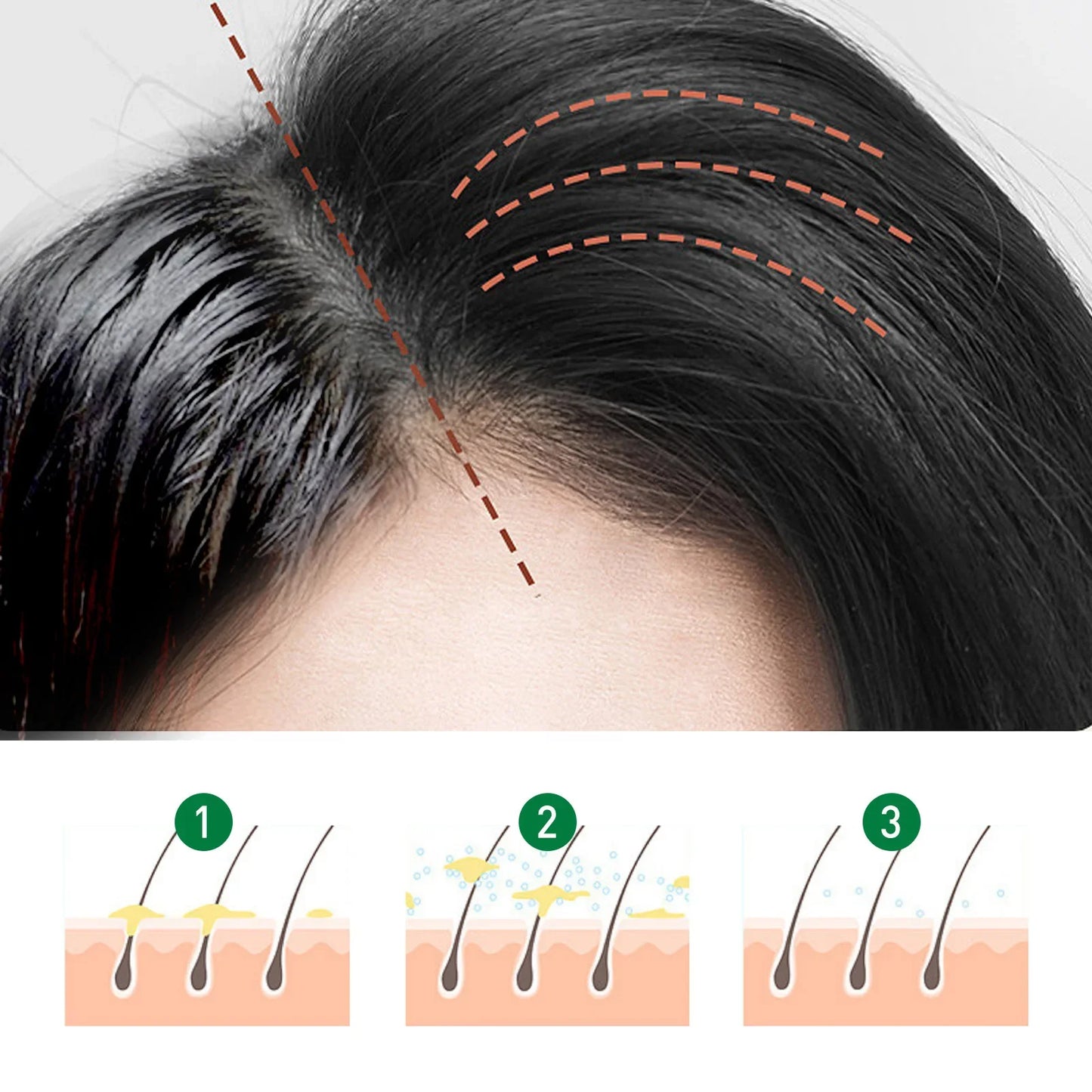 Laca para el cabello esponjosa con control de grasa