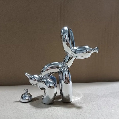 Modern Art Squat Balloon Dog Animal Decorative Statue