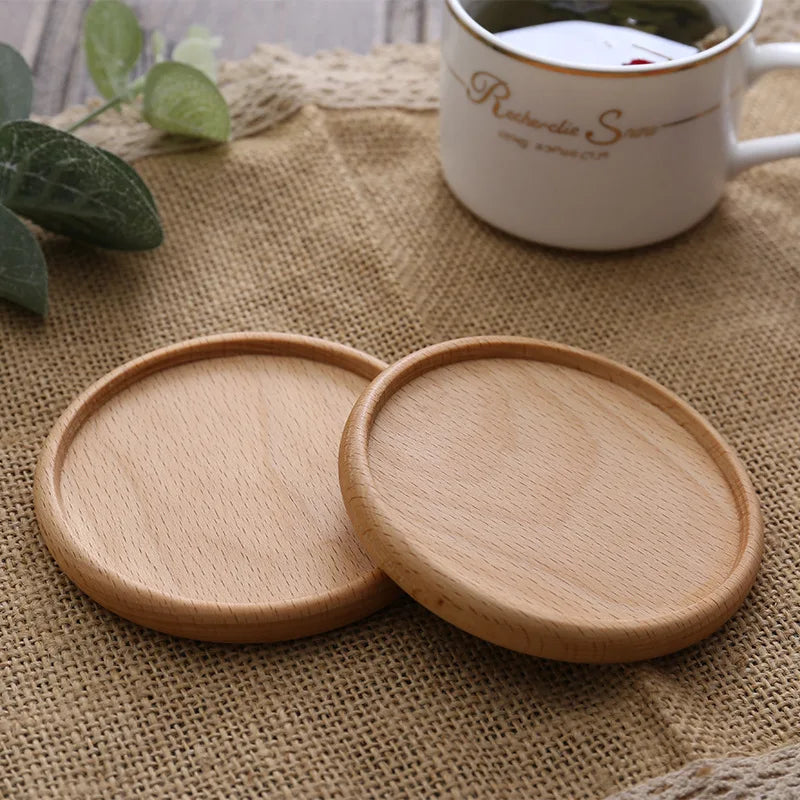 1PCS Solid Walnut Wood Coaster