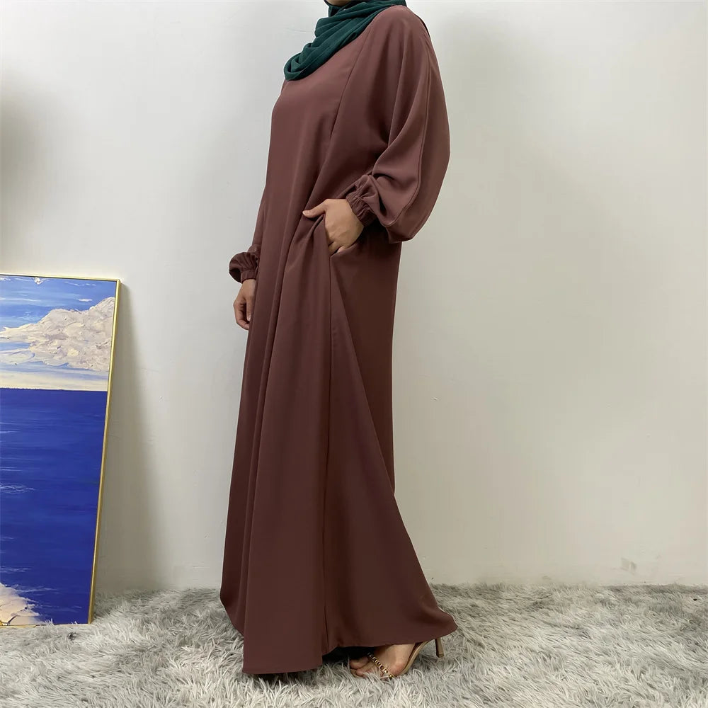 عباية بسحاب أمامي للمسلمات