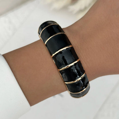 Round Bangles Exaggerated Geometric Wide Cuff Bracelets Hip Hop