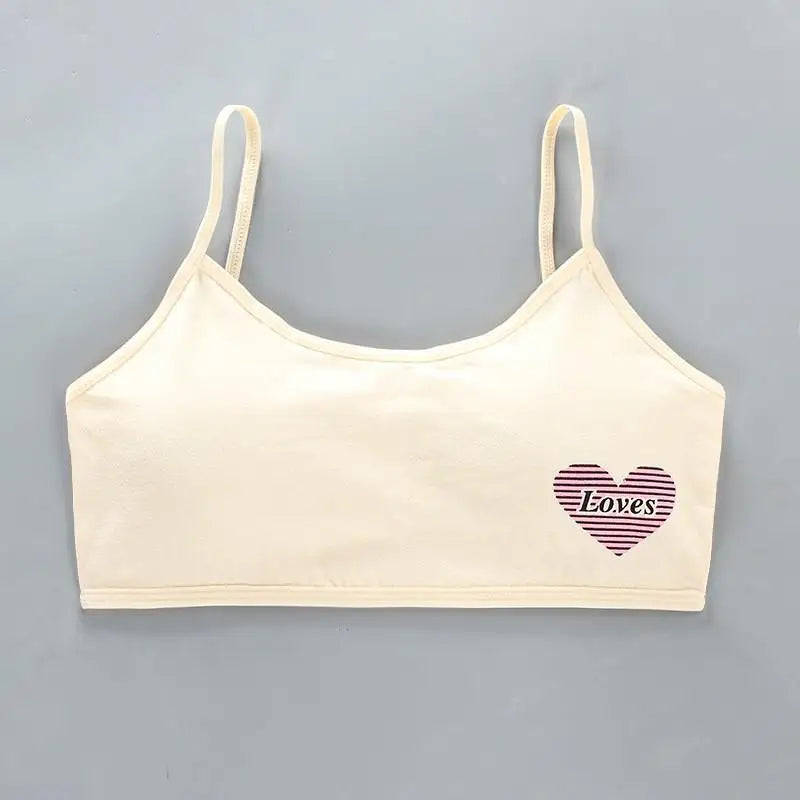 1pc Teenage Girls Tops Cotton Soft Underwear