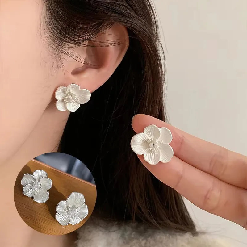 925 Sterling Silver Frosting Hoop Earrings