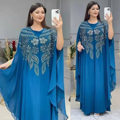 قفطان بوبو شيفون عبايات مسلمة