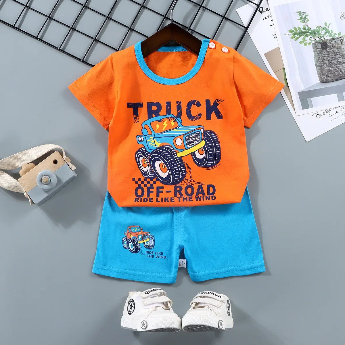 Children Boys Girl T-shirt Cotton Toddler Set