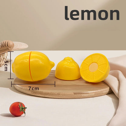 Simulated Kitchen Cutting Cookware Simulated Fruits Cutting Toys Set