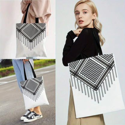 Polyester Keffiyeh Scarf Tote Bag