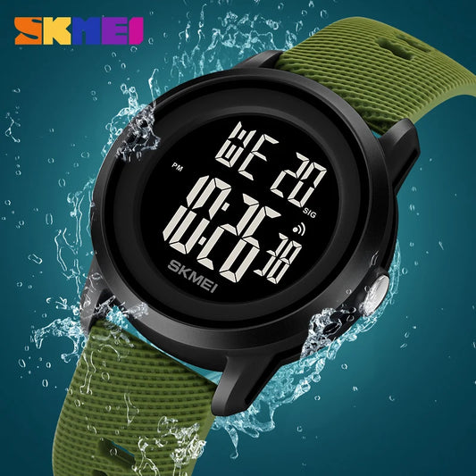Luxury Digital Waterproof Sports LED Display Wristwatches