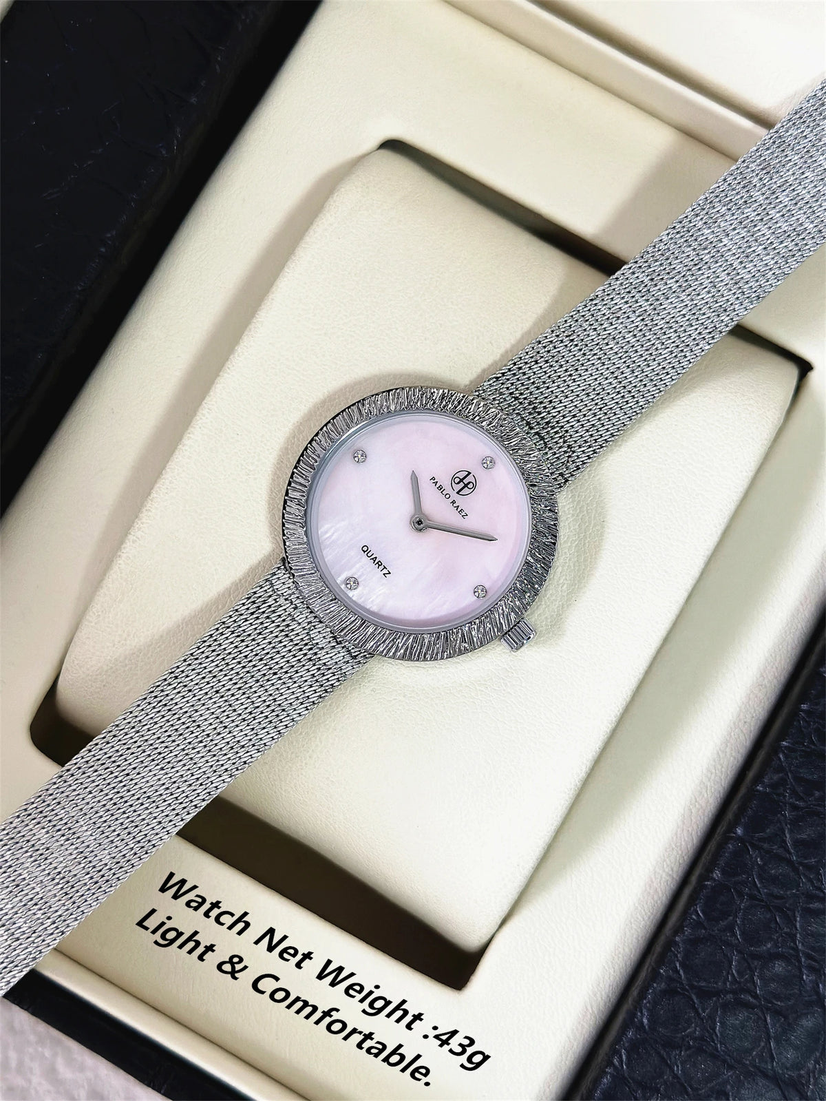 Real Shot Luxury Waterproof  Relogio Steel Mesh Watches