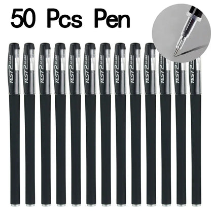20/50 Pcs Gel pens Set Black Blue Red Refill Gel School