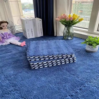 30*30CM Soft Plush Children Kids Rug Play Mat Puzzle Carpet
