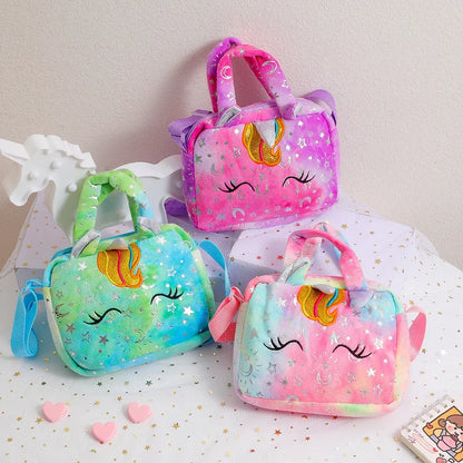 Sweet Unicorn Handbags Cute Kid Crossbody Shoulder Bag